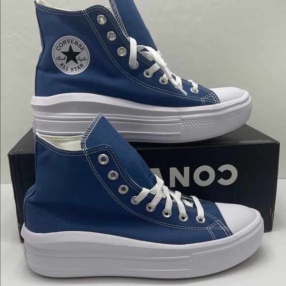 Converse Shoes - Converse WMNS High-Top Platform Sneakers A09395C
CTAS MOVE HI
ARMOR BLUE/WHITE